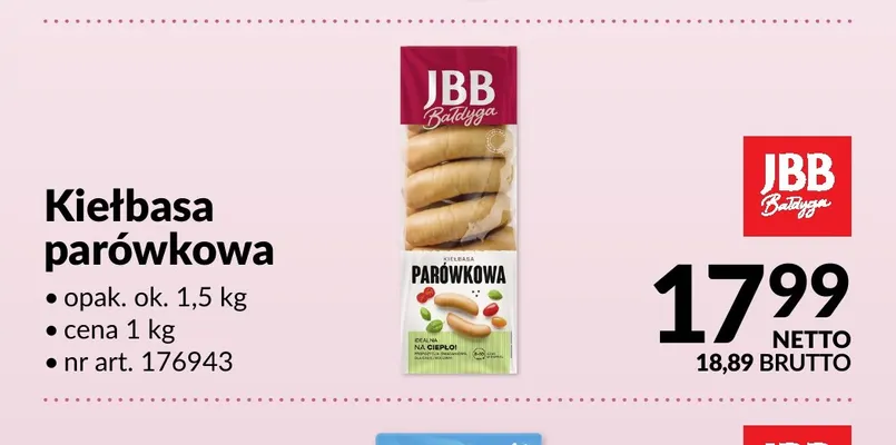 Kiełbasa parówkowa promocja w Makro