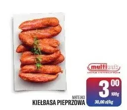 Kiełbasa pieprzowa promocja w Tomi Markt