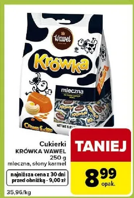 Cukierki mleczna, słony karmel promocja w Carrefour Express