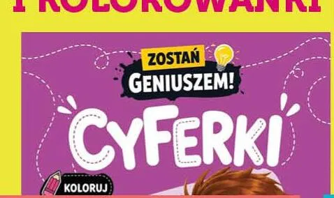 Książeczka Cyferki Zostań Geniuszem! promocja w Dino