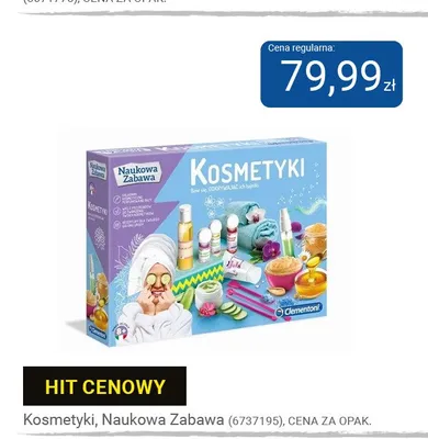 Kosmetyki Naukowa Zabawa Clementoni promocja w Smyk