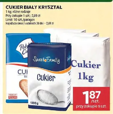 Cukier CUKIER BIAŁY KRYSZTAŁ promocja w Stokrotka