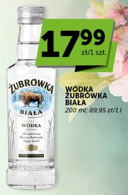 Wódka Żubrówka Biała promocja w Groszek