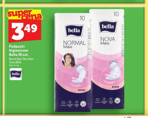 Podpaski higieniczne Bella Normal Maxi promocja w TOPAZ