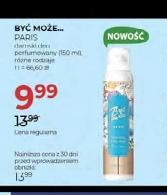 Dezodorant damski perfumowany Być Może... Paris promocja w Drogerie Jawa