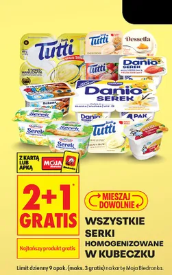 Serek homogenizowany w kubeczku promocja w Biedronka