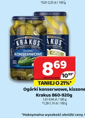 Ogórki konserwowe Krakus promocja w Delfin