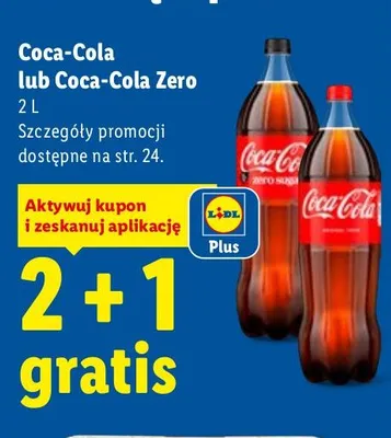 Napój gazowany Coca-Cola Zero promocja w Lidl