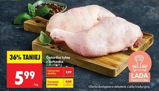 Ćwiartka kury z kurczaka koszerna promocja w Biedronka
