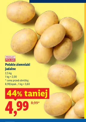 Ziemniaki jadalne polskie promocja w Lidl