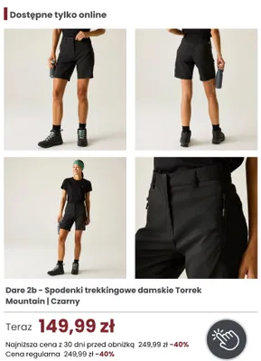 Spodenki trekkingowe damskie Dare 2b Torrek Mountain promocja w Regatta