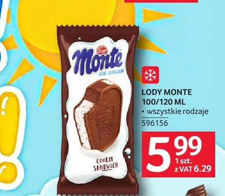 Lody Monte promocja w Selgros