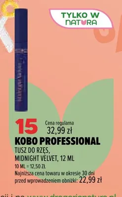 Tusz do rzęs Midnight Velvet Kobo Professional promocja w Drogerie Natura