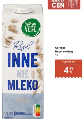 Napój owsiany Go Vege promocja w Biedronka