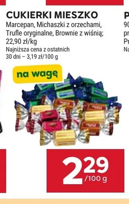 Cukierki Mieszko Michaszki z orzechami promocja w Stokrotka