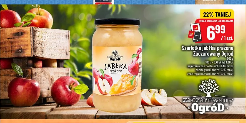 Szarlotka jabłka prażone Zaczarowany Ogród promocja w POLOmarket