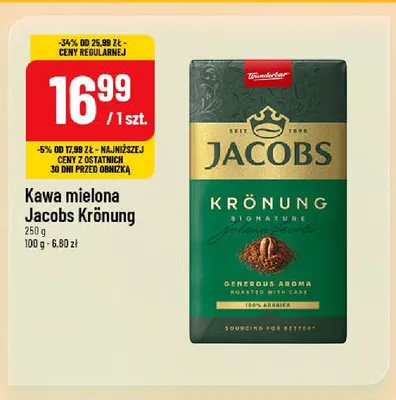 Kawa mielona Jacobs Krönung promocja w POLOmarket