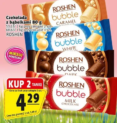 Czekolada z bąbelkami promocja w Prim Market