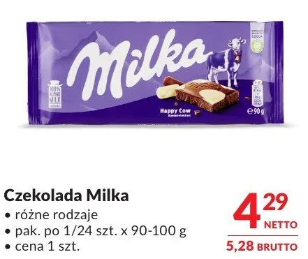 Czekolada Milka promocja w Makro