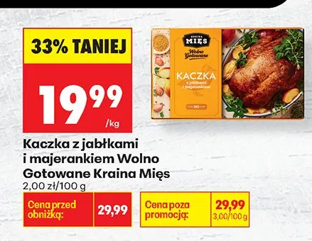 Kaczka z jabłkami i majerankiem Wolno Gotowane Kraina Mięs promocja w Biedronka