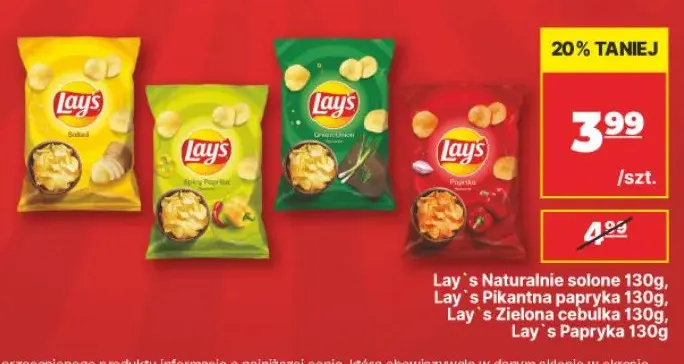 Chipsy Lay's pikantna papryka promocja w API Market