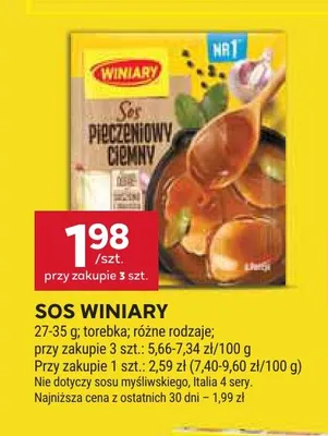 Sos Winiary promocja w Stokrotka