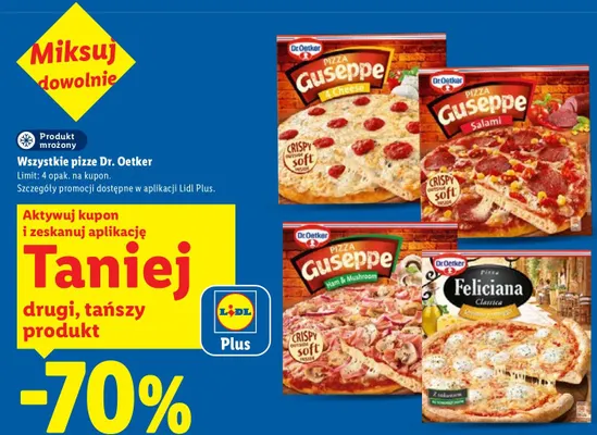 Pizza Feliciana Classica Quattro Formaggi Dr. Oetker promocja w Lidl