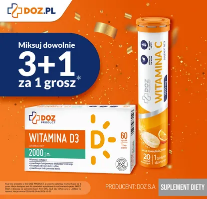 Witamina D3 2000 j.m. DOZ Product promocja w DOZ.PL
