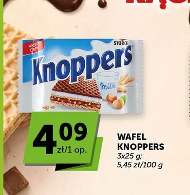 Wafel Knoppers 3-pak promocja w Euro Sklep
