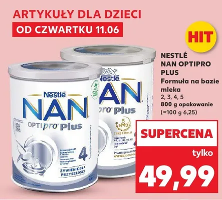 Formuła na bazie mleka Nestlé NAN Optipro Plus 3 promocja w Kaufland
