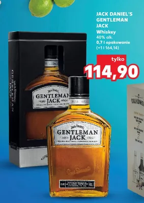 Whiskey 40% alk. promocja w Kaufland