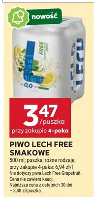 Piwo lech free smakowe promocja w Stokrotka