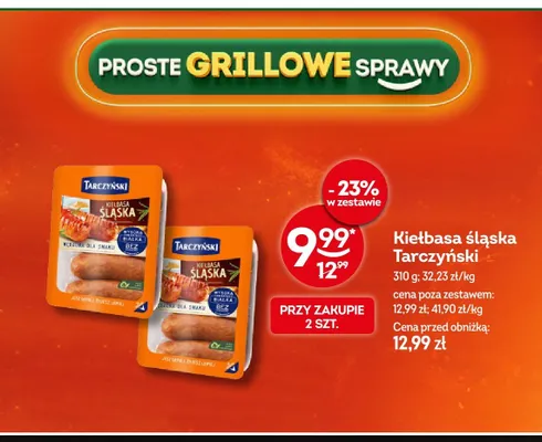 Kiełbasa śląska Tarczyński promocja w Żabka