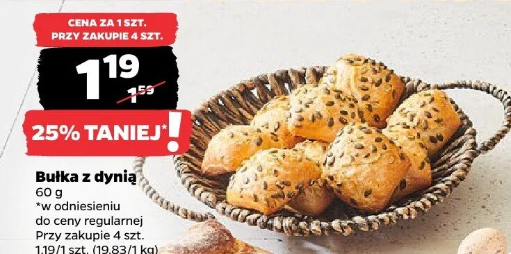 Bułka z dynią Inter europol promocja w Netto