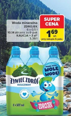 Woda mineralna niegazowana promocja w Carrefour Market