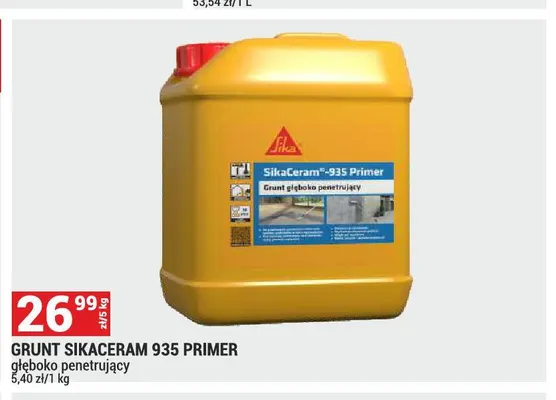Grunt głęboko penetrujący Sika SikaCeram 935 Primer promocja w Merkury Market