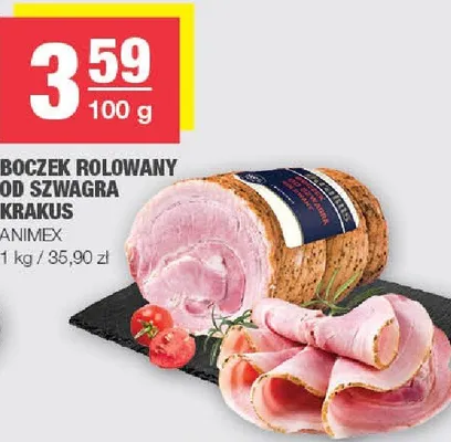 Boczek rolowany od szwagra krakus promocja w SPAR