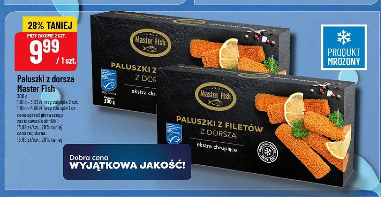 Paluszki z dorsza Master Fish promocja w POLOmarket