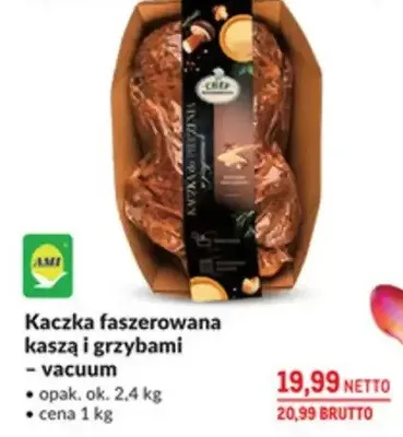 Kaczka faszerowana kaszą i grzybami - vacuum promocja w Makro