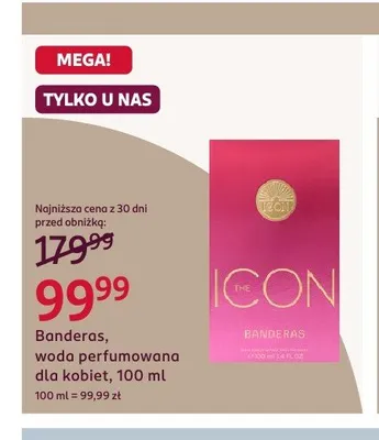 Woda perfumowana dla kobiet Banderas Icon promocja w Rossmann
