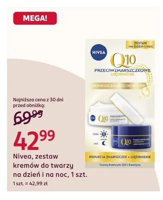 Zestaw kremów do twarzy na dzień i na noc promocja w Rossmann