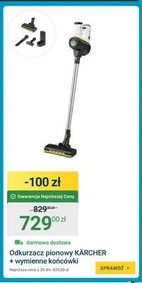 Odkurzacz pionowy Kärcher + wymienne końcówki promocja w ERLI