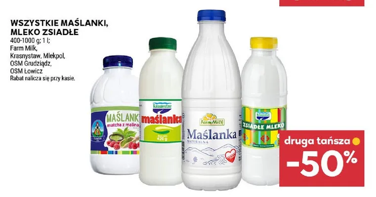 Mleko zsiadłe Krasnystaw promocja w Stokrotka