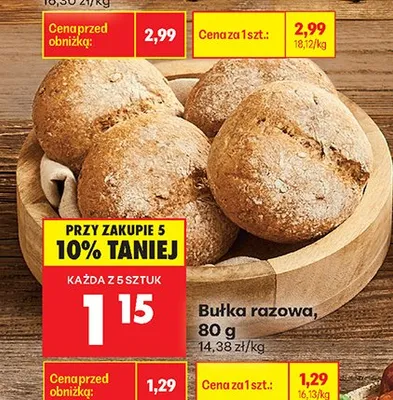 Bułka razowa Biedronka promocja w Biedronka