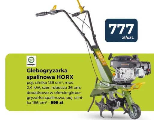 Glebogryzarka spalinowa Horx promocja w PSB Mrówka