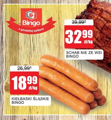 Kiełbaski śląskie Bingo promocja w Bingo