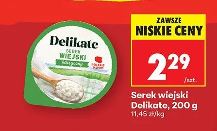 Serek wiejski Delikate promocja w Biedronka