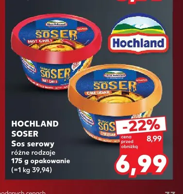Sos serowy Soser Hochland promocja w Kaufland
