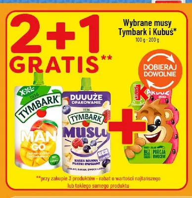 Musy Tymbark i Kubuś promocja w POLOmarket