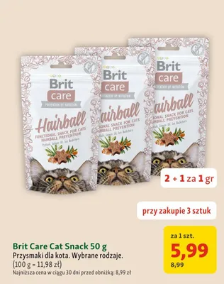 Przysmaki dla kota Brit Care Cat Snack promocja w MAXI ZOO
